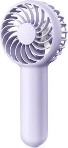 Mini Portable Handheld Fan, 3 Speed Powerful Battery Operated, Small USB Rechargeable Personal Fans for Makeup Eyelash, Camping Beach Airplane Travel Essentials for Women Girls Purple